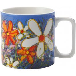 Maxwell & Williams Kubek Art Love Life biały kwiat 350 ml