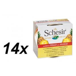 Schesir Konserwa Cat Chicken&Ananas 14 x 75 g