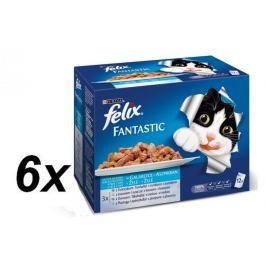 Felix saszetki dla kota FELIX multipack - rybny wybór, 6x (12x100g)