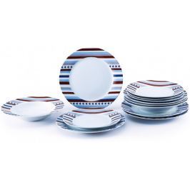 Renberg Zestaw naczyń porcelanowych STARLINE, 18 sztuk