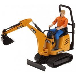 BRUDER 62002 Minikoparka JCB z figurką