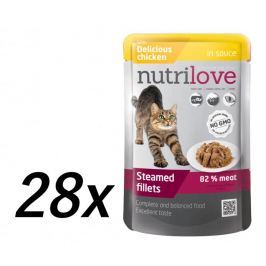 Nutrilove saszetki dla kota z kurczakiem 28 x 85g