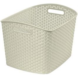 CURVER Kosz na pranie RATTAN XL kremowy