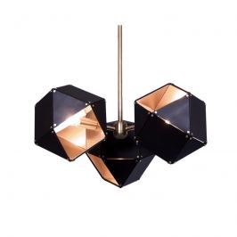 Lampa wisząca 45cm Step into design New Geometry-3 czarno-złota