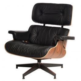 Fotel 82x85x54cm D2 Vip czarny/rosewood/standard base