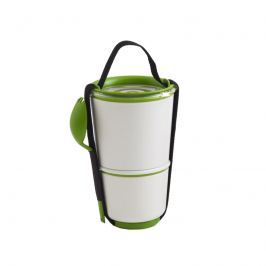 Pojemnik LUNCH POT Black&Blum biało-zielony