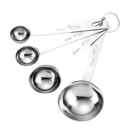 Zestaw 4 szt. łyżeczek do odmierzania Ladelle Lawson Stainless Steel srebrny