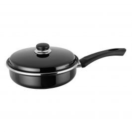 Patelnia głęboka 24cm.indukcja/czarna