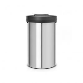 Kosz Big Bin 60l ze stali matowej FPP Brabantia srebrno-czarny