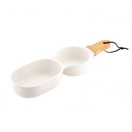 Dwuczęściowa taca do serwowania 34,5x9,5cm Ladelle biała