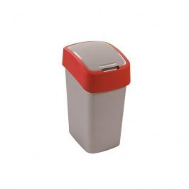 Kosz na śmieci 10 l (srebrno-czerwony) Flip Bin Curver