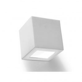 Kinkiet ceramiczny 15x15cm Leo Sollux Lighting biały