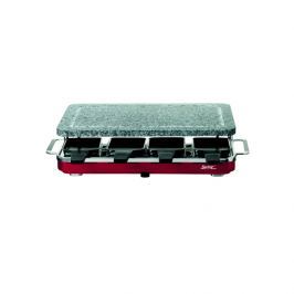 Szwajcarski grill Raclette 8 z kamienną płytą firmy SPRING, kolor czerwony/bordo