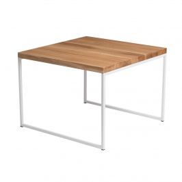 Stolik 60x60cm D2 Graphi profil 15 mm dąb naturalny/biały
