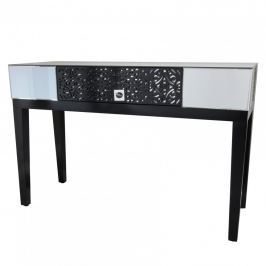 Konsola szklana 120cmx78,5cm ArteHome Orsini czarna