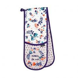 Rękawice kuchenne 89cm Aimer La Vie Ladelle granatowo-białe