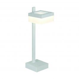 Lampa stołowa 12x40cm Milago Cubo biało-szara