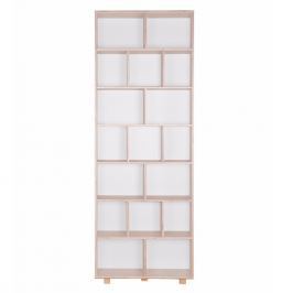 Regał 215x80 Durbas Style Kółko Krzyżyk biały