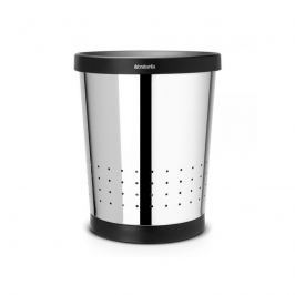 Kosz stożkowy do papieru stal polerowana 11l Brabantia srebrny/czarny