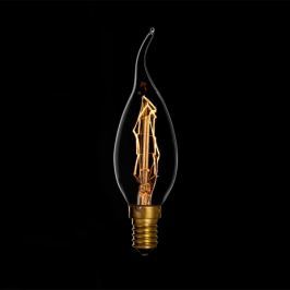 Ozdobna żarówka E14 25W Candle Bent Tip Danlamp z dekoracyjnym żarnikiem