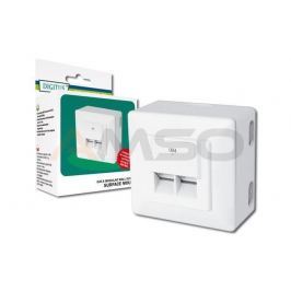 Gniazdo natynkowe Digitus 2x RJ45 ekranowane kat. 6