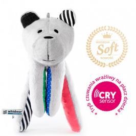 Whisbear Premium Soft - szumiący miś z funkcją CRYsensor : łapka Minky - arbuzowa