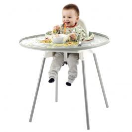 Tidy Tot Kit - zestaw zwijana tacka i śliniak - szary