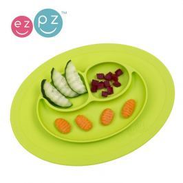 Mini Mat - silikonowy talerz z podkładką EZPZ 2w1 - zielony
