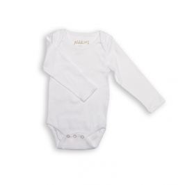 Body z długim rękawem - białe (12-18 m)