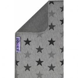Dwustronny kocyk Dooky - grey stars