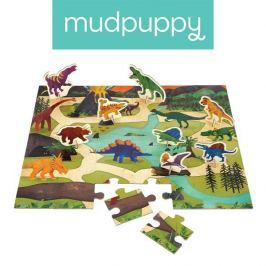 Puzzle z figurkami Mudpuppy - dinozaury (36 elem.)
