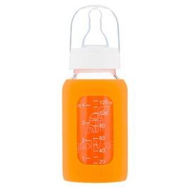 Butelka szklana antykolkowa Eco Viking 120 ml - pomarańczowa
