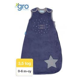 Najcieplejszy śpiworek do spania Grobag - 3,5 tog - Twinkle Twinkle (0-6 m-cy)