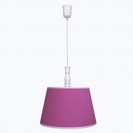 Lampa wisząca Roomee Decor - amarantowa z białą lamówką
