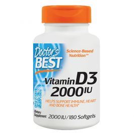 DOCTOR'S BEST Vitamin D3 2000 IU - 180softgels